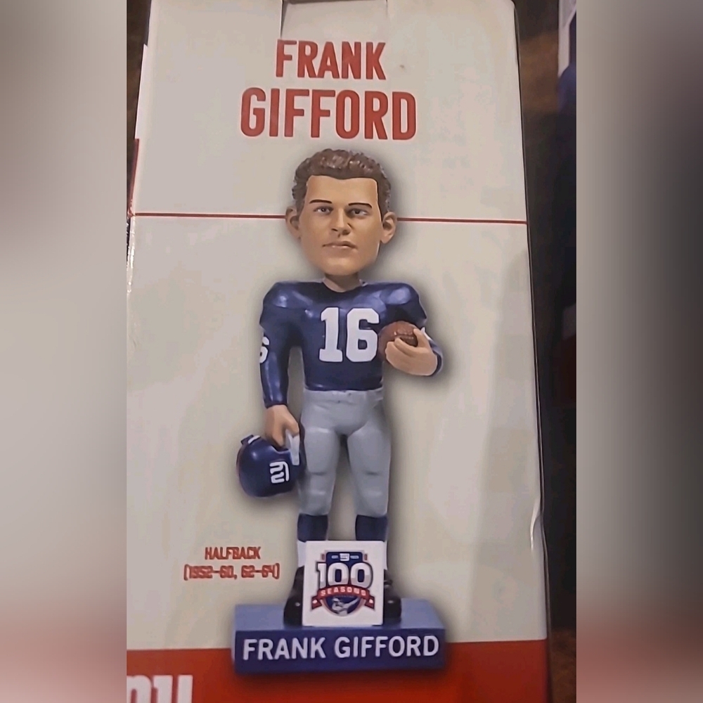 2024 New York Giants FRANK GIFFORD SGA Bobblehead NFL. Pepsi